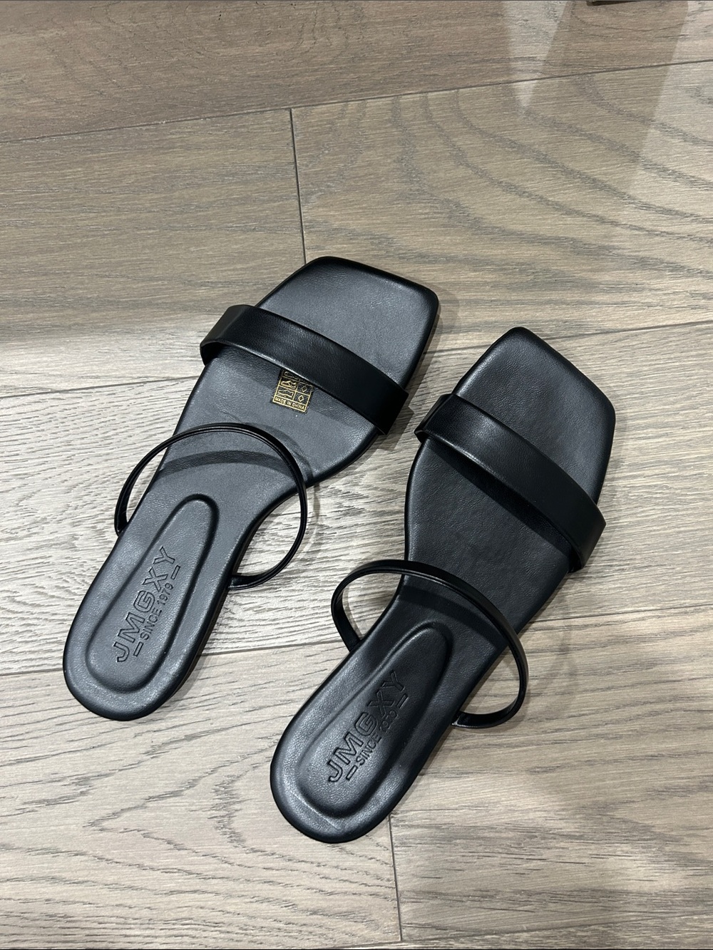 Black Strap Sandals